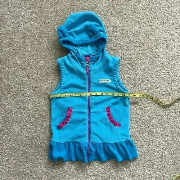 Obermeyer Mika Fleece Vest Tutu Girls Size XL Blue/Pink Style# 57030 Ski Outdoor - Picture 4 of 15